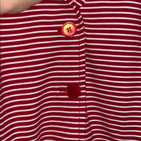 Talbots | Red & White 3 Button Blazer - Picture 2 of 4